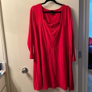 ASOS Curve Red Longsleeve Dress in size 24